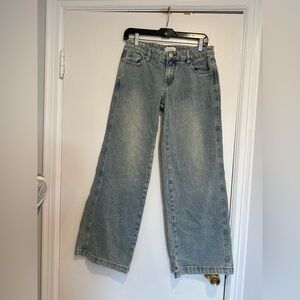 EUC PacSun Casey Low Rise Baggy Wide Leg Jeans Sz: 26  Light Wash Streetwear Y2K